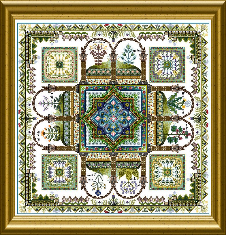 Herbularius - Medieval Herb Garden chart – The Stitcher's Muse