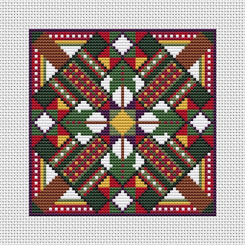 Tentmaker Smalls - December counted cross stitch chart