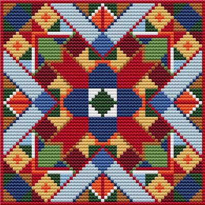 Tentmaker Smalls - July counted cross stitch chart