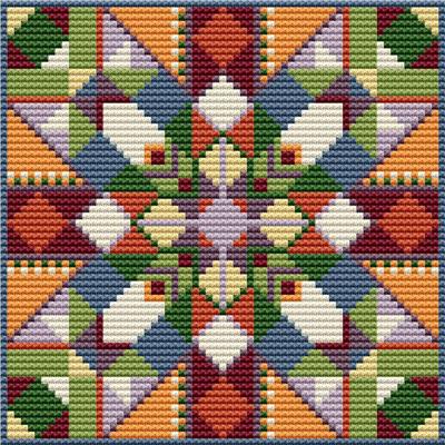 Tentmaker Smalls - August counted cross stitch chart
