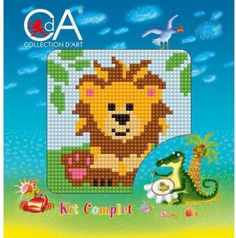 Lion needlepoint kit