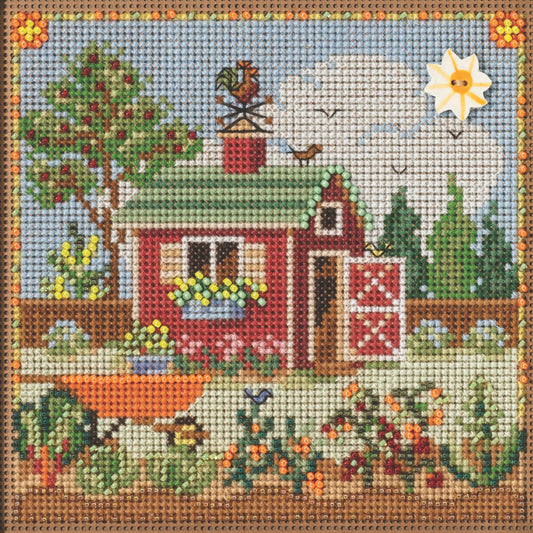 Buttons & Beads - Potting Shed counted cross stitch kit