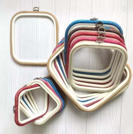 5" x 5.75" Flexi Hoop Square - Blue