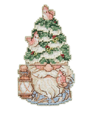Evergreen Gnome counted cross stitch kit