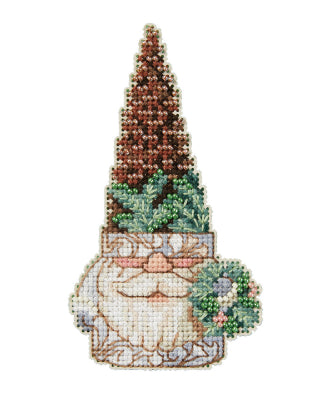 Pinecone Gnome counted cross stitch kit