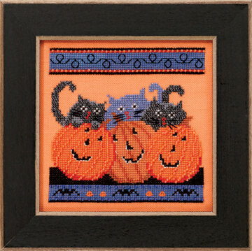 Buttons & Beads - Jacks and Cats counted cross stitch kit