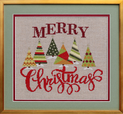 Christmas Greetings counted cross stitch chart