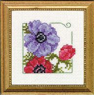 Carolyn's Garden - Anemone counted cross stitch kit