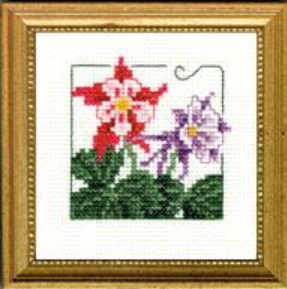 Columbine - Carolyn's Garden counted cross stitch kit