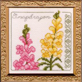 Snapdragon Floral Elegance counted cross stitch kit