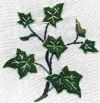 Leaves - Brazilian embroidery design and leaflet