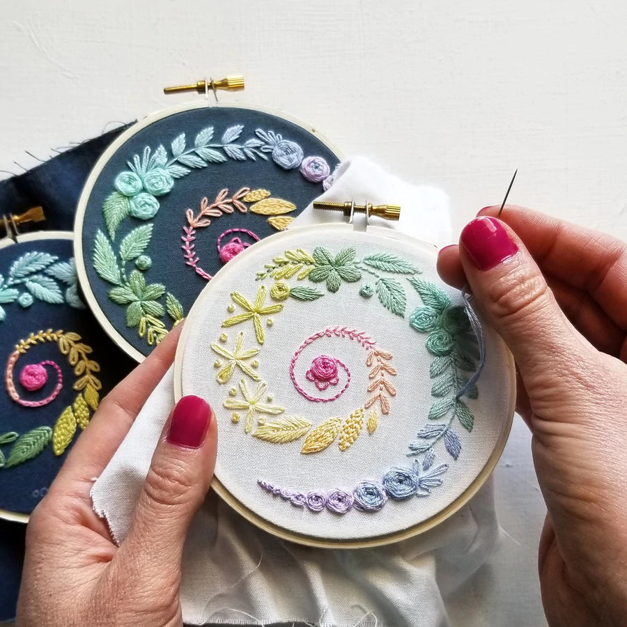 Spiral Sampler embroidery kit
