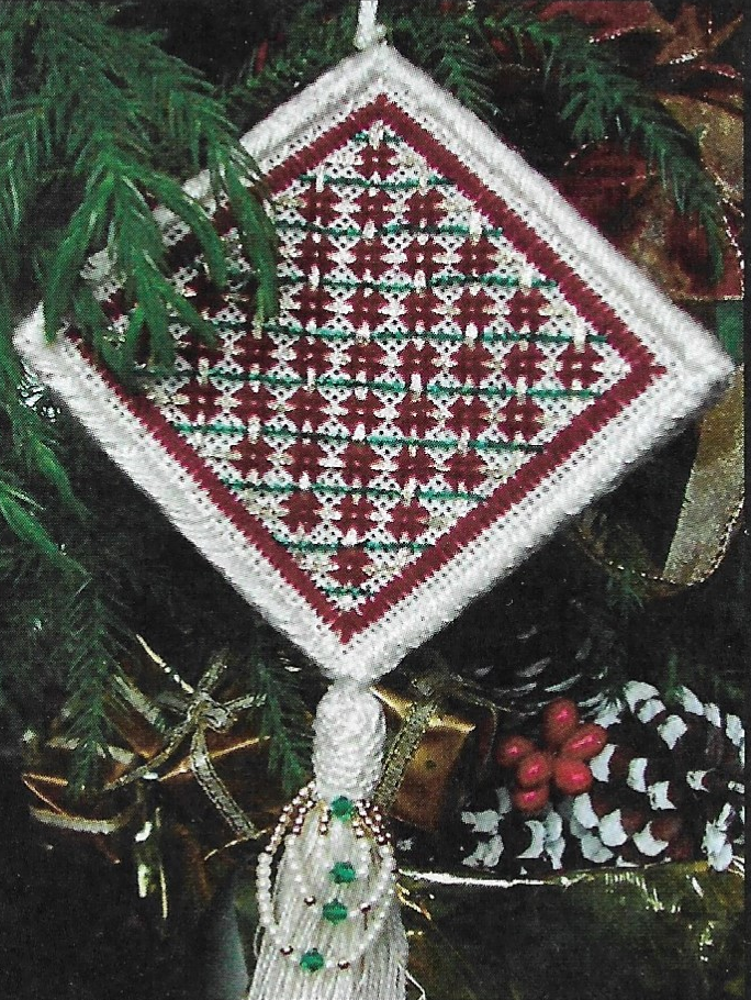 Christmas Ornaments 4: October, November, December canvaswork pattern