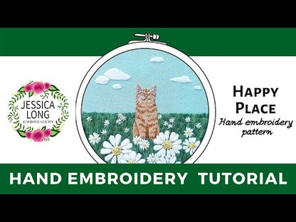 Happy Place embroidery kit