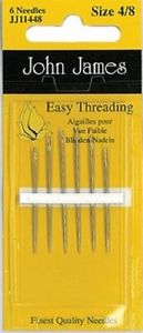 Easy Threading needles - Size 4 to 8 Sewing/Embroidery combo pack