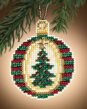 Christmas Jewels - Golden Tannenbaum counted cross stitch kit