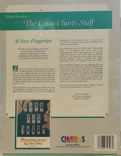 At Your Fingertips - counted cross stitch leaflet - consignment