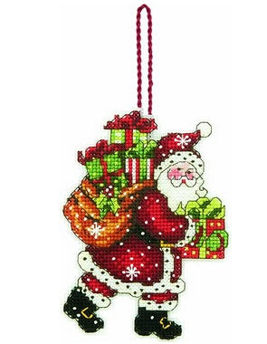 Santa with Bag counted cross stitch kit