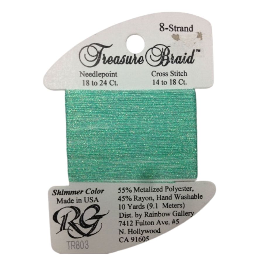 TR803 Seafoam Shimmer - Treasure Braid #8