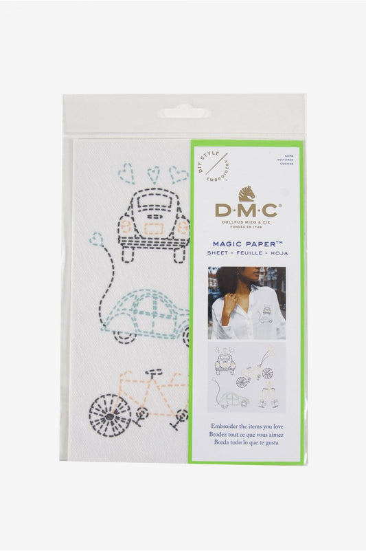 Cars - DMC Magic Paper embroidery transfer