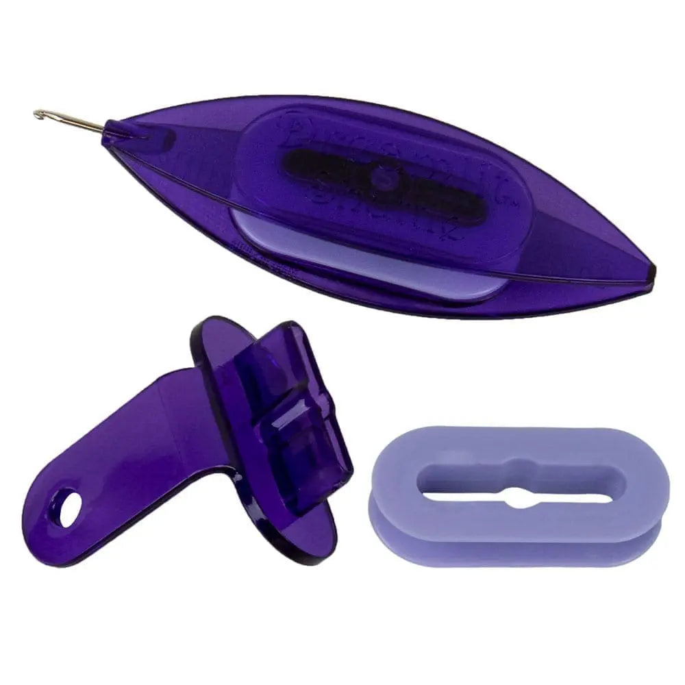 Dreamlit tatting shuttle - Amethyst Petals
