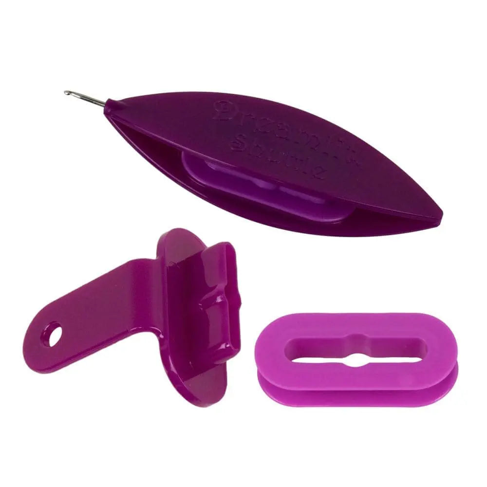 Dreamlit tatting shuttle - Boysenberry Berry