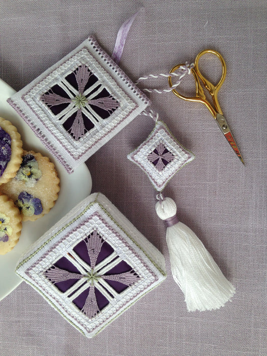 Sugared Violets Punto Antico pattern