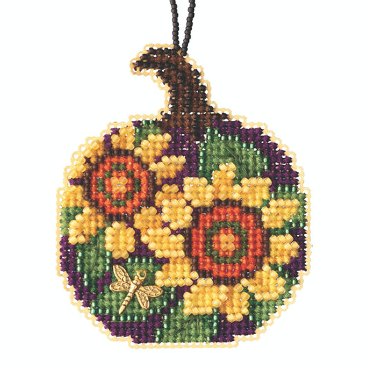 Painted Pumpkins - Sunflower Pumpkin counted cross stitch kit