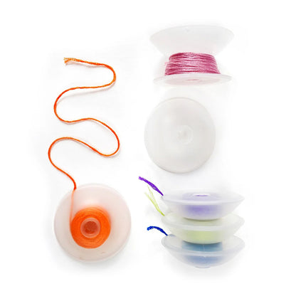 Floss Bobbins - domed round plastic