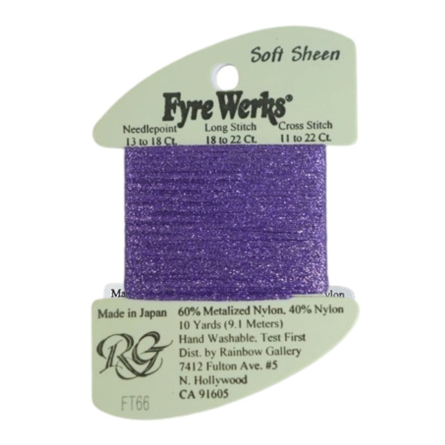 FT66 Orchid - Fyre Werks Soft Sheen Metallic Ribbon