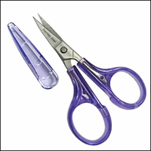 Cotton Candy Scissors - Curved Tip Lavender Handles