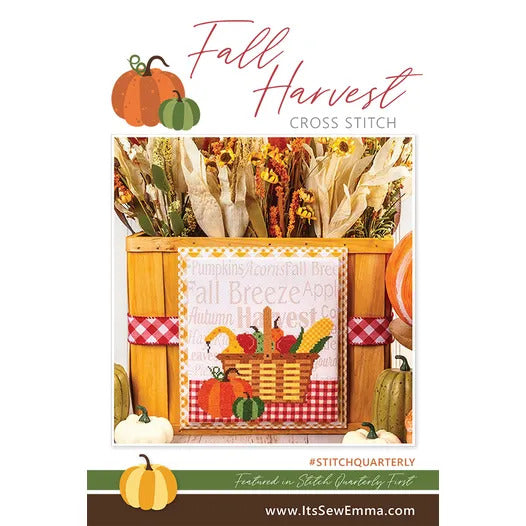 Fall Harvest counted cross stitch pattern
