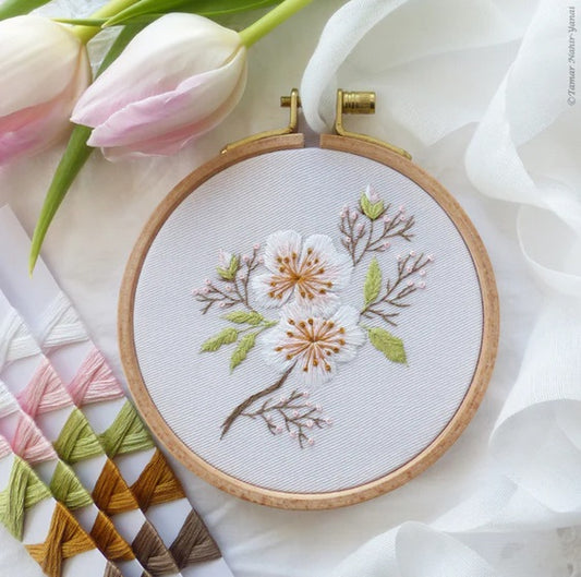 Almond Blossom Mini embroidery kit