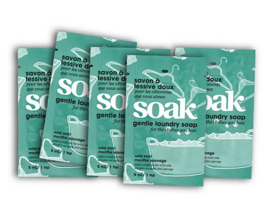 Soak Laundry Soap Wild Mint Tester