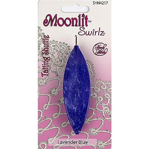 Moonlit Swirlz Tatting Shuttle - Lavender Blue