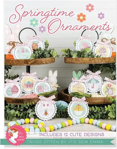 Springtime Ornaments counted cross stitch chart