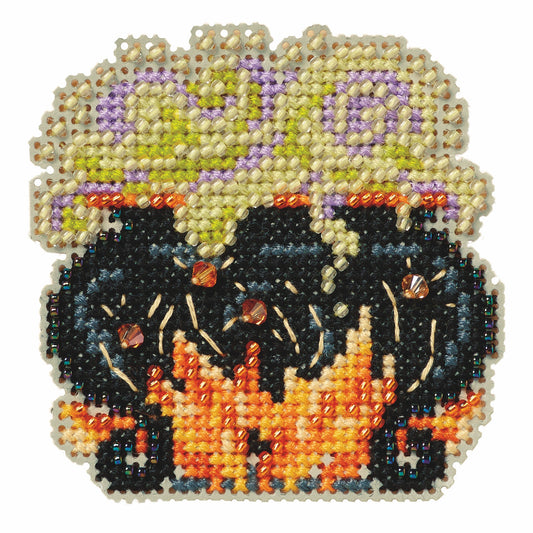 Autumn Harvest - Witch's Cauldron counted cross stitch kit