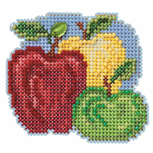 Autumn Harvest - Apple Trio counted cross stitch kit