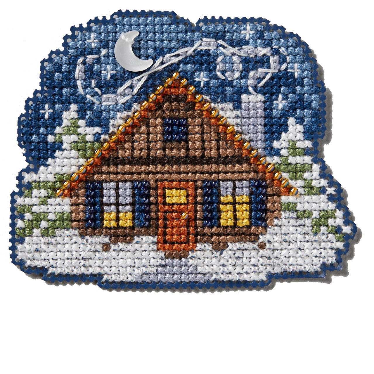 Winter Holiday - Cozy Cabin counted cross stitch kit