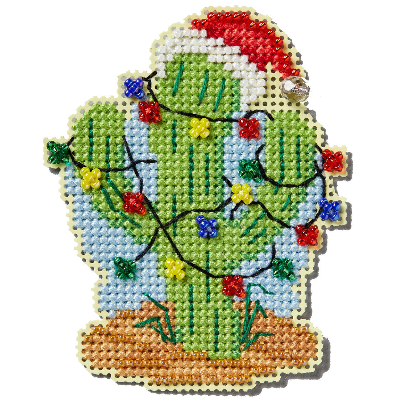 Winter Holiday - Christmas Cactus counted cross stitch kit