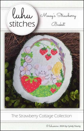 Mousy's Strawberry Basket counted cross stitch chart