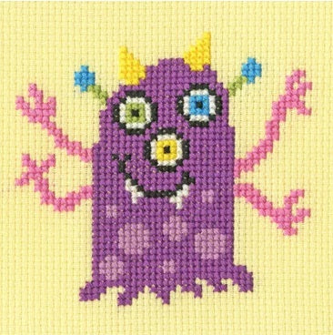 Massive Monsters - Perry beginner counted cross stitch kit