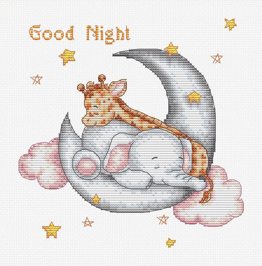 Good Night counted cross stitch kit