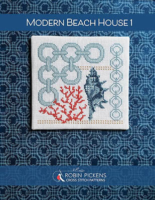 Modern Beach House 1 counted cross stitch chart