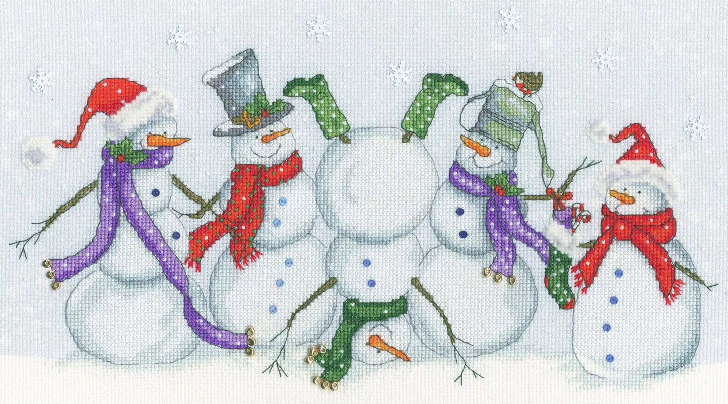 Frosty Frolics counted cross stitch kit