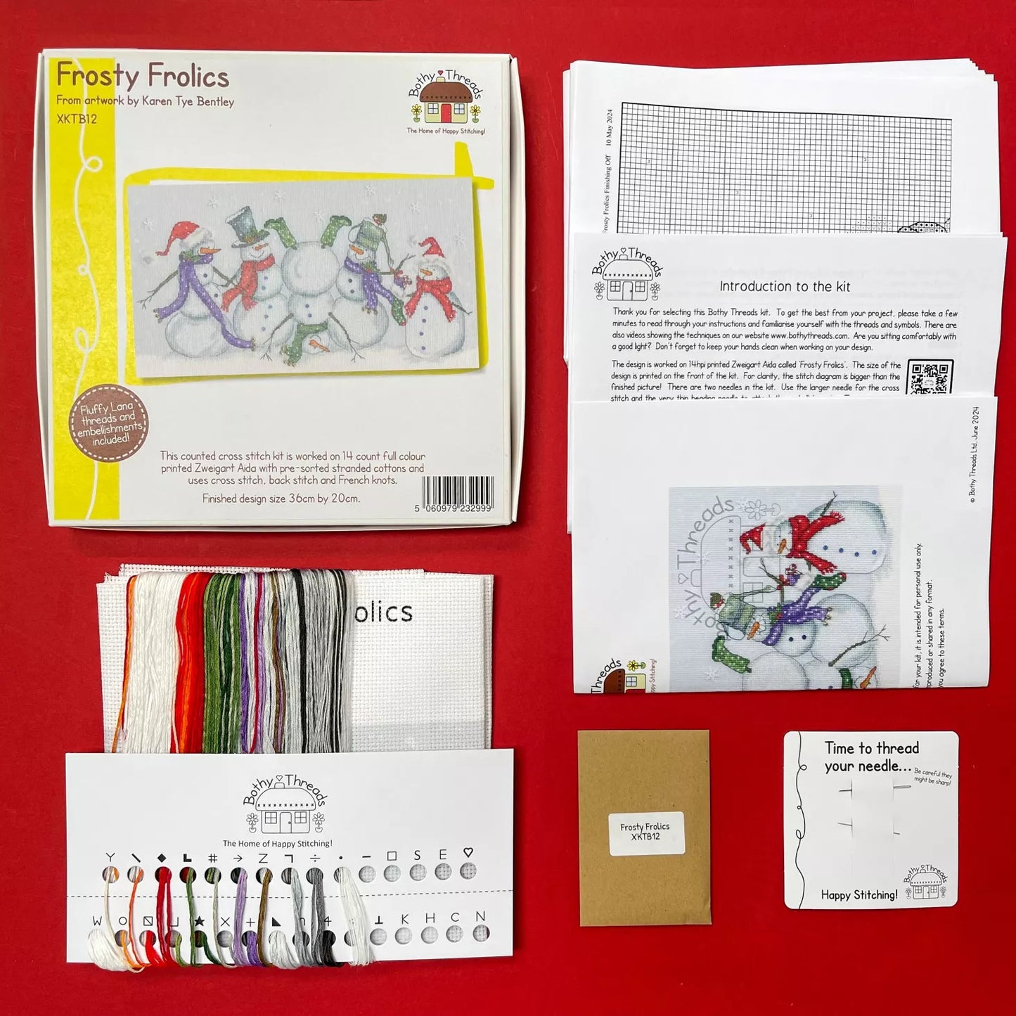 Frosty Frolics counted cross stitch kit