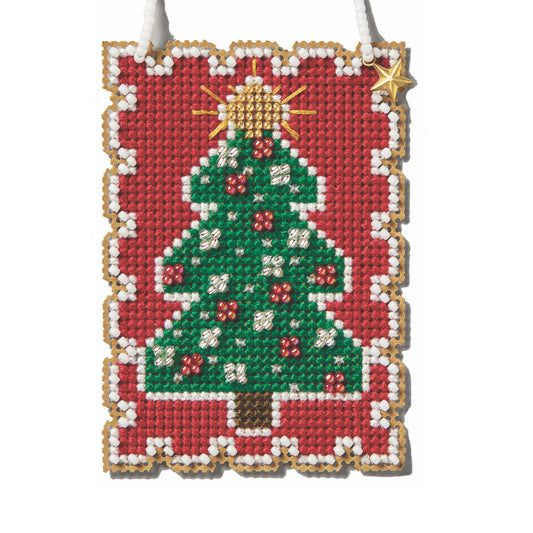 Holiday Stamps - Christmas Tree counted cross stitch kit