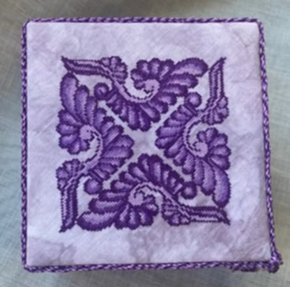 Purple Glory Box Top counted cross stitchpattern
