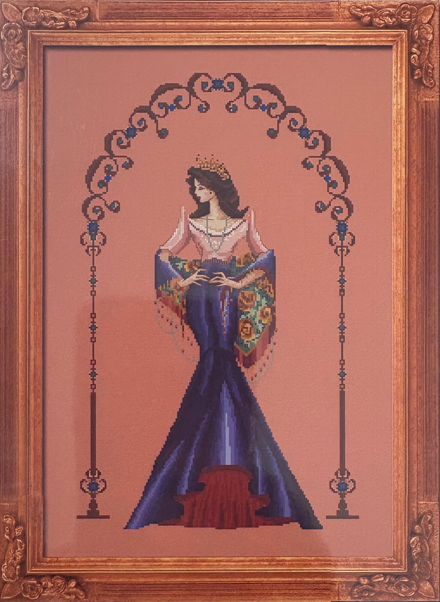 Reina Paz counted cross stitch chart