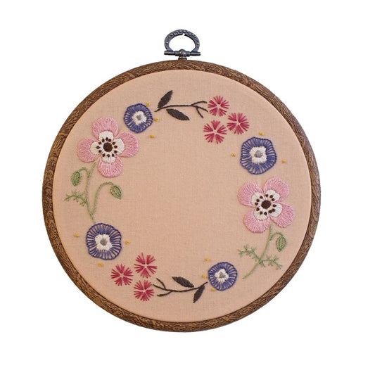 Anemone - Garden Party Botanical Wreath embroidery kit